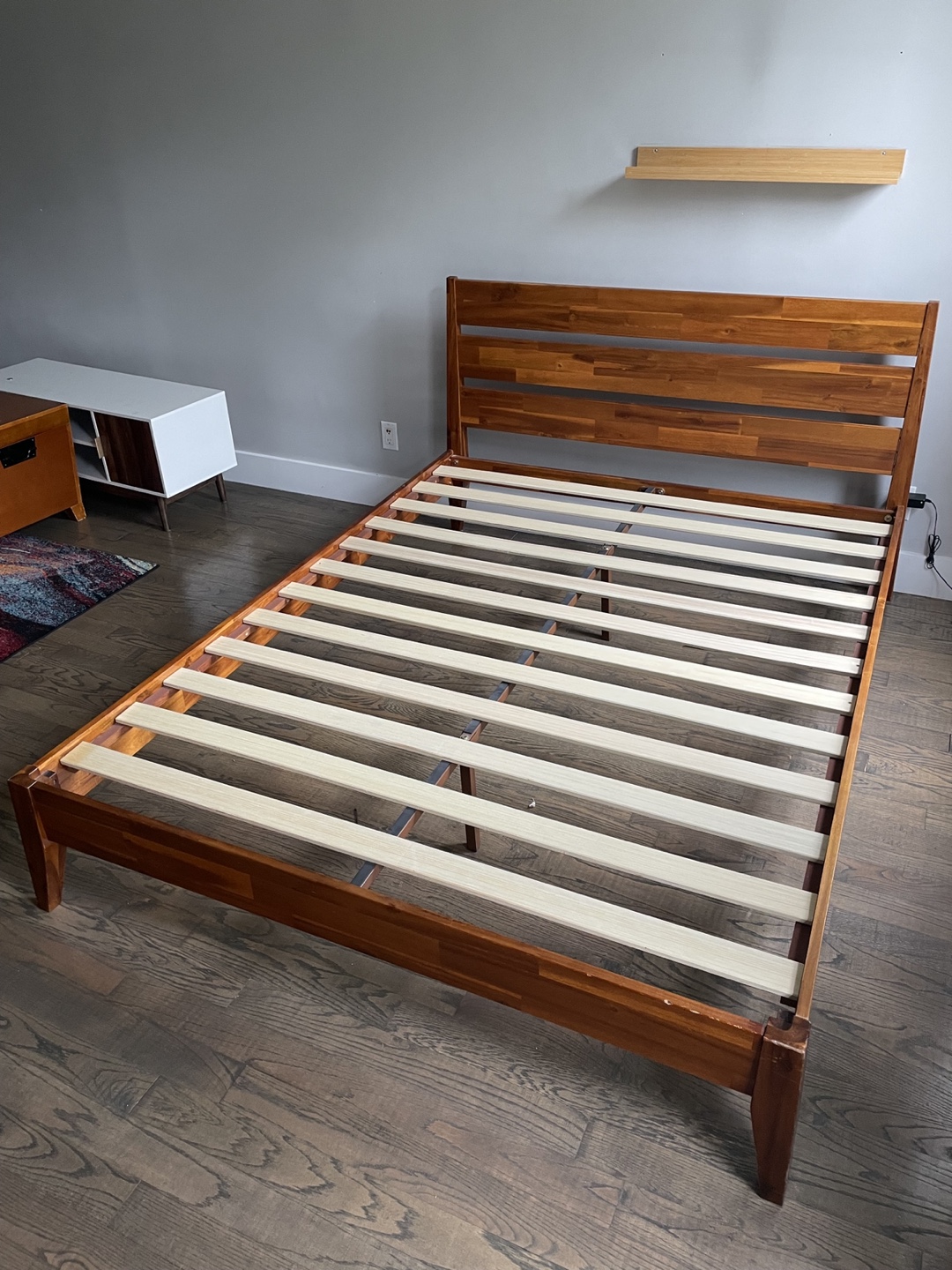 Queen Size Wooden Bed Frame - Pick up today! 05/31
