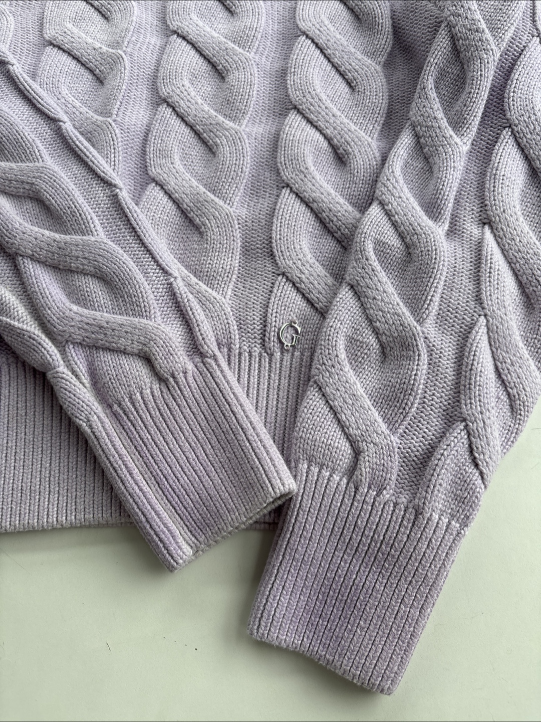 Lavender Guess Cable Knit Sweater - photo 2