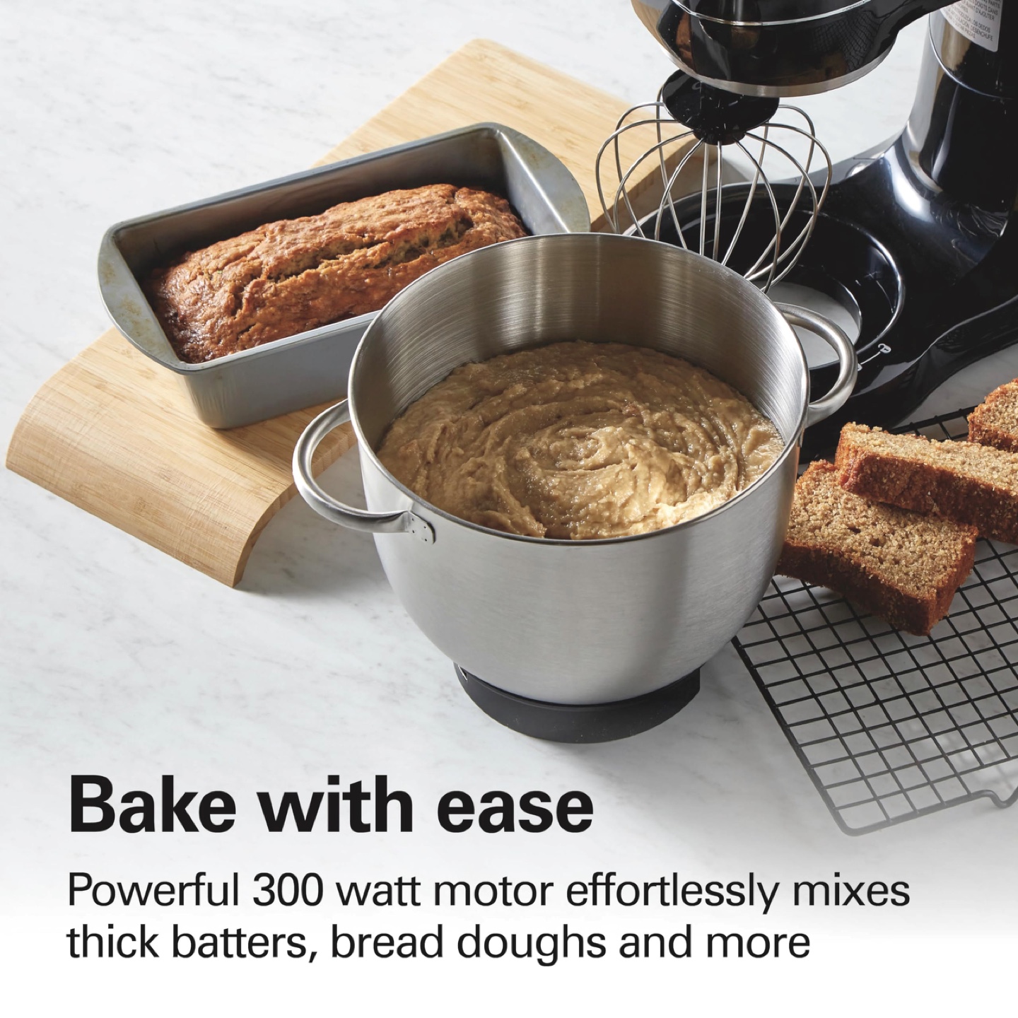 Hamilton Beach Electric Stand Mixer, 4 Quarts - photo 2