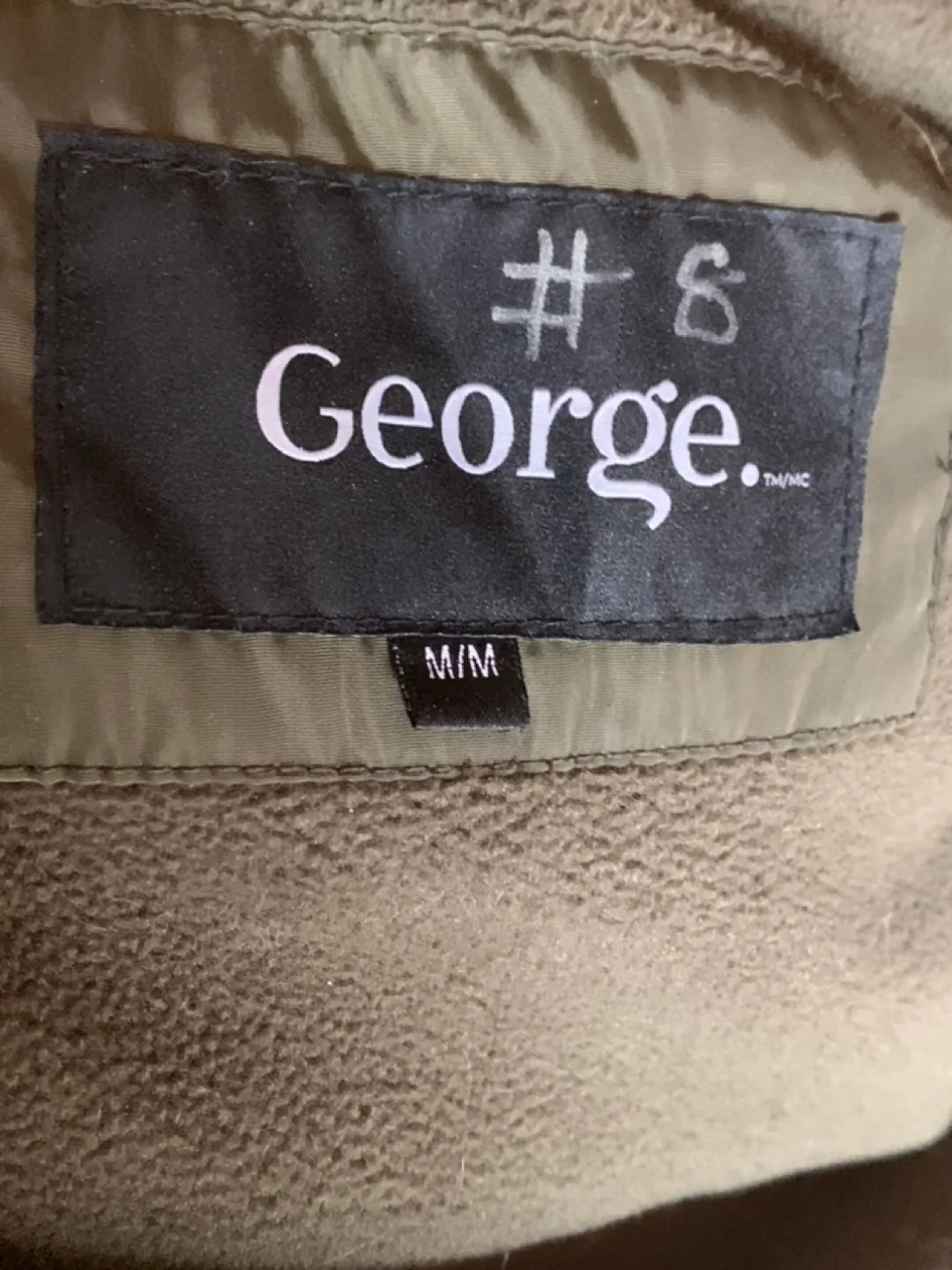 George Women's Olive Green Hooded Puffer Jacket - Size M image indicator(5)