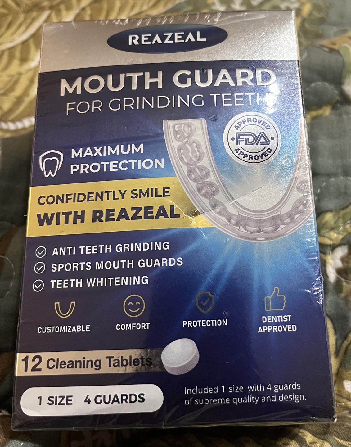 Reazeal Mouth Guard for Teeth Grinding - 4 Guards