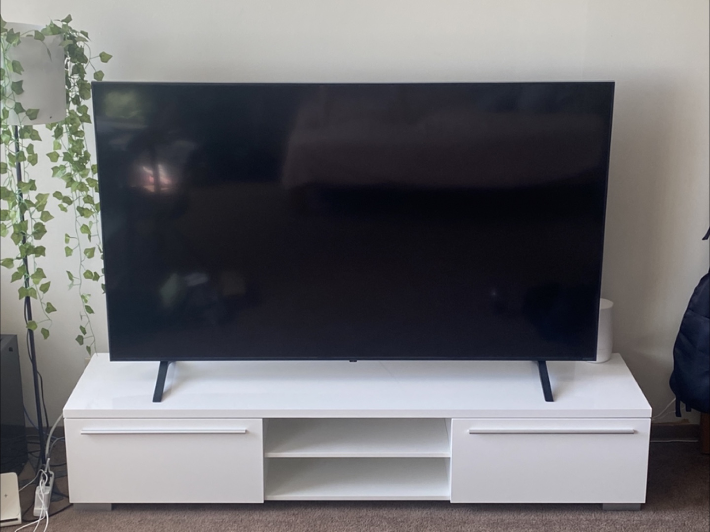 LG 70" 4k NanoCell TV and JYSK TV table $650