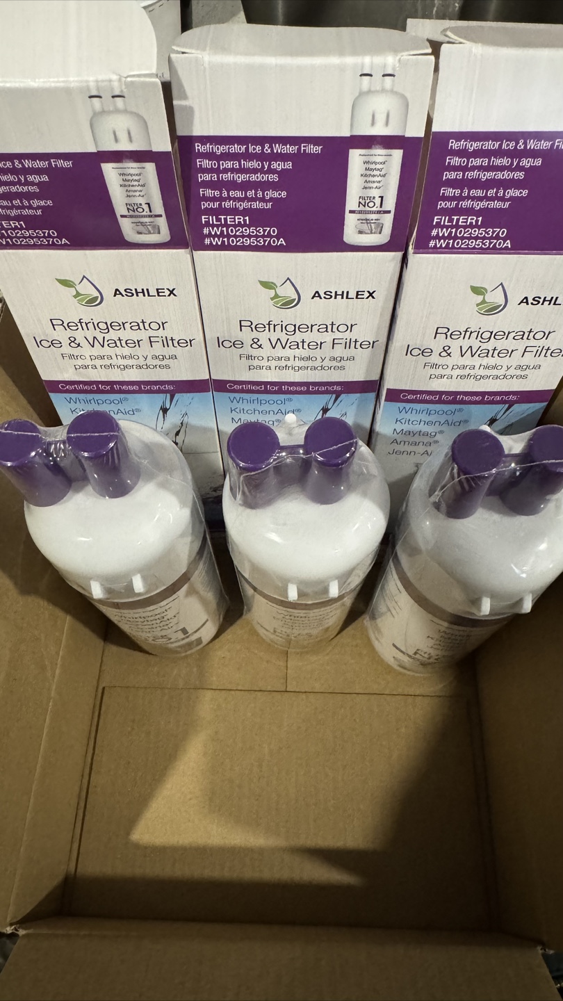 3x ASHLEX Refrigerator Ice & Water Filters W10295370A - photo 2