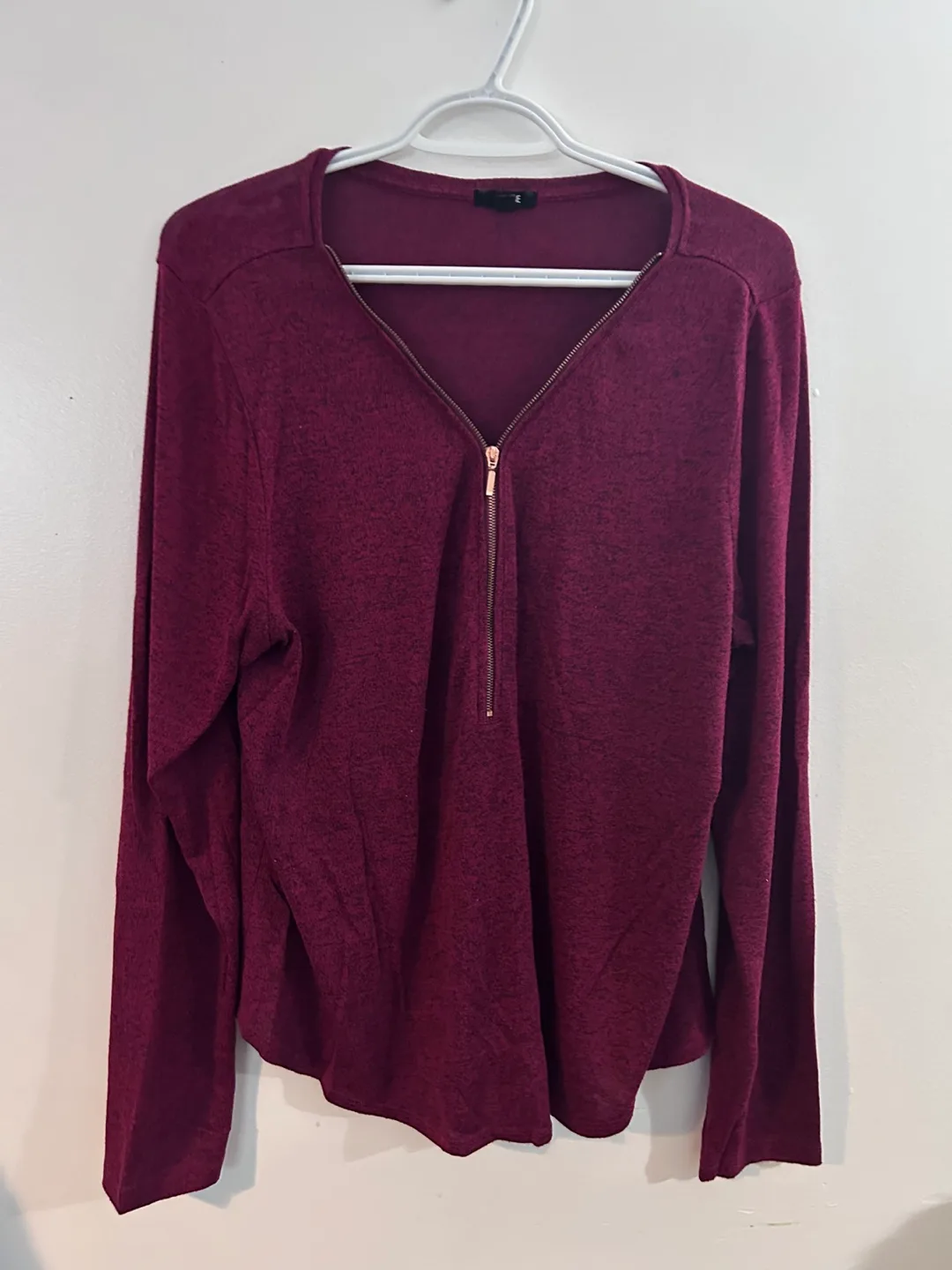 Ardene XL Long Sleeve Burgundy Top thumbnail
