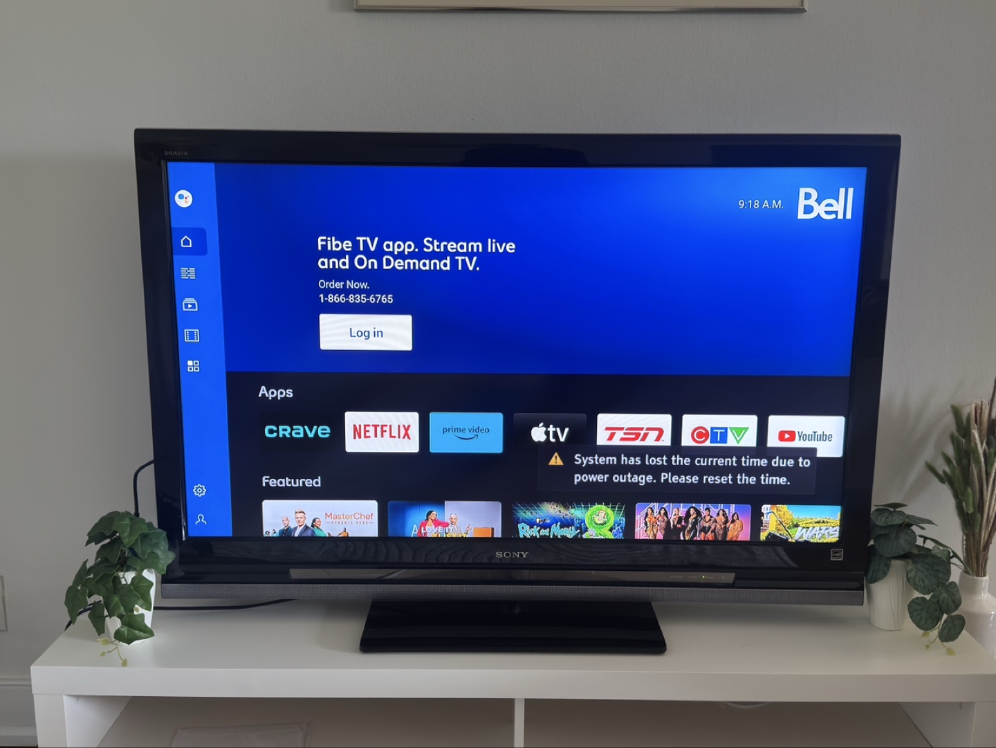 Sony Bravia HDTV - 1080p - with Bell Fibe TV - photo 3