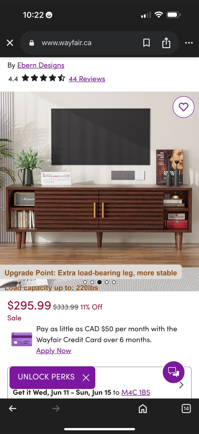 Ebern Designs Mid-Century Modern TV Stand - photo 3