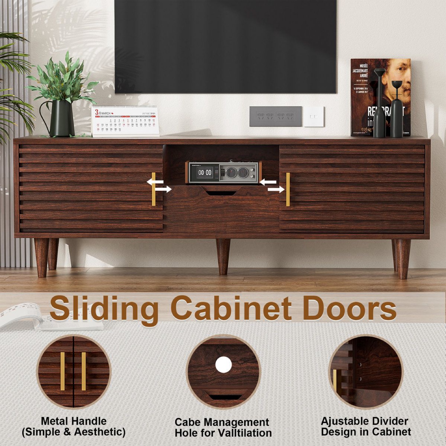 Ebern Designs Mid-Century Modern TV Stand