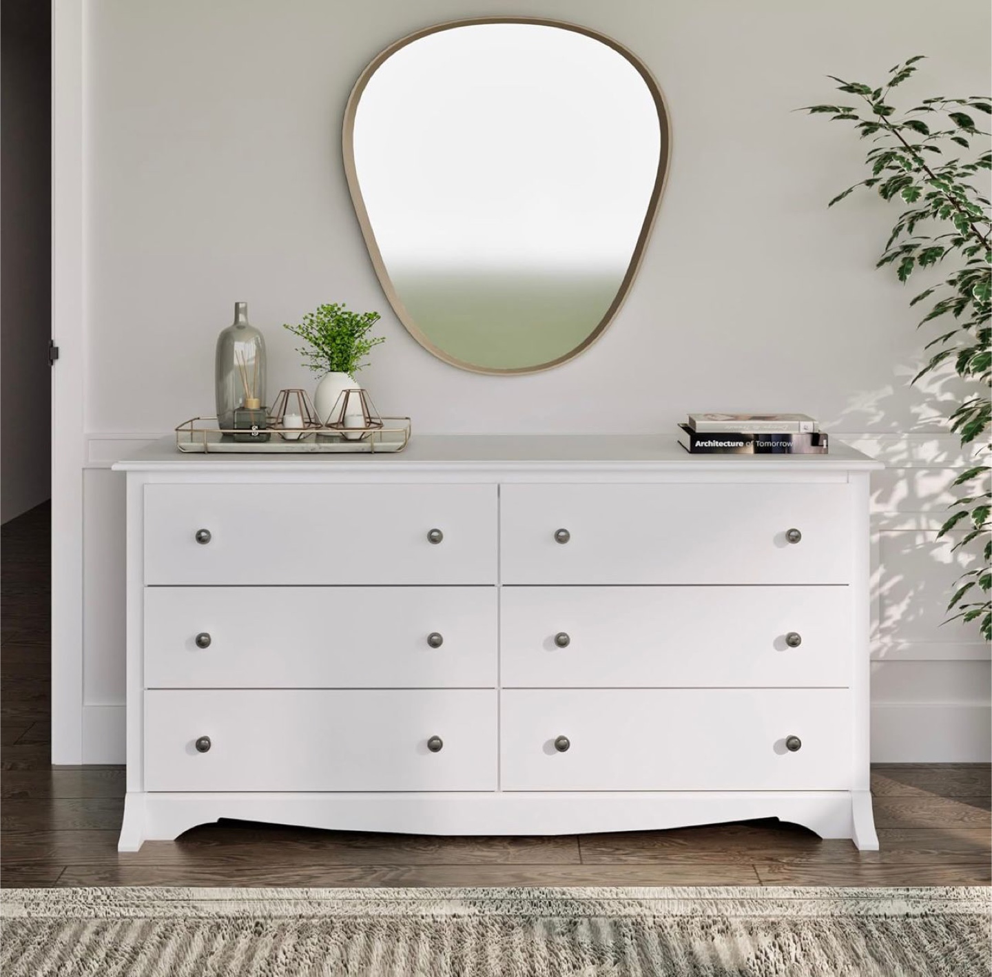 Sonoma White Six-Drawer Dresser