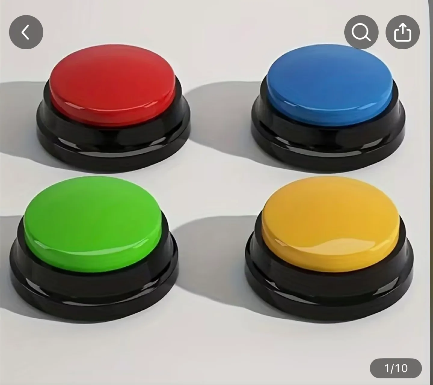 4 Recordable Talking Button for Pet Training and Communication thumbnail