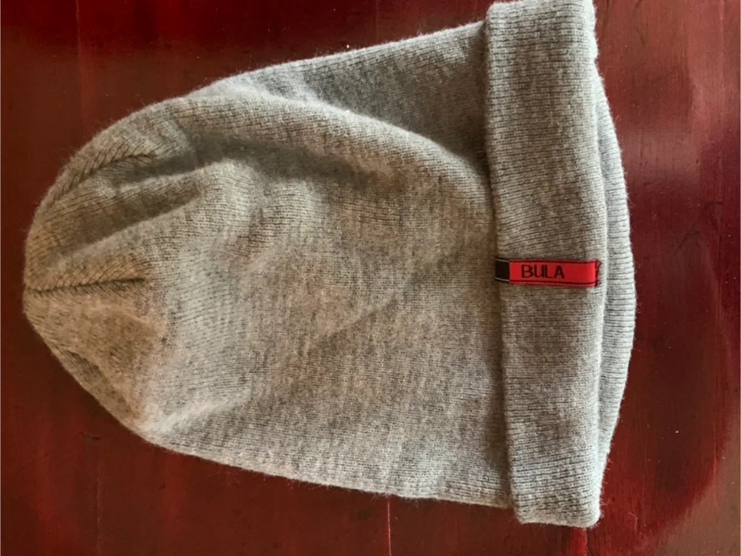 Bula Grey Acrylic Knit Beanie thumbnail
