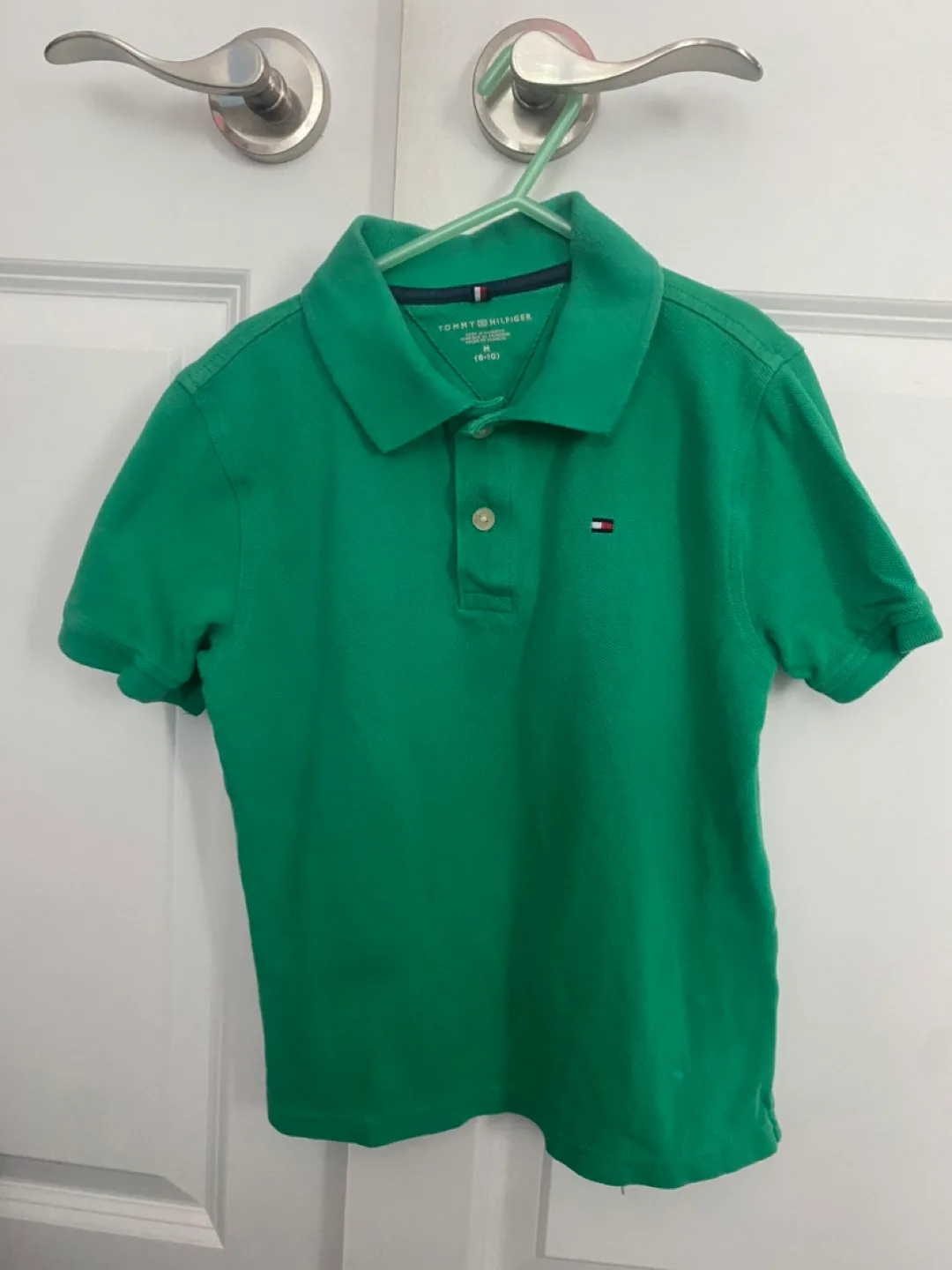 Tommy Hilfiger Boys' Green Polo Shirt Size M (8-10) thumbnail