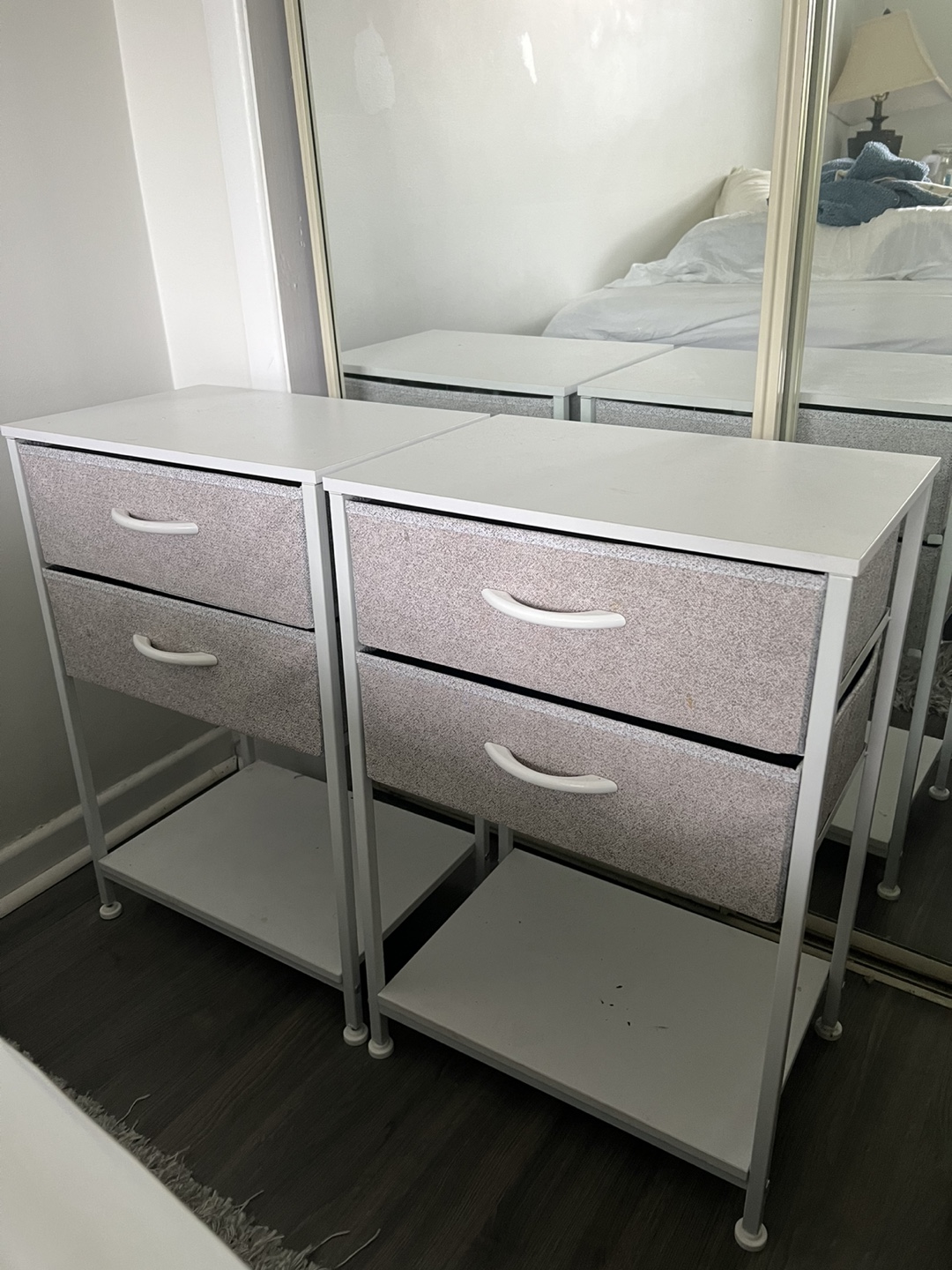 Pair of Two-Drawer Storage Units