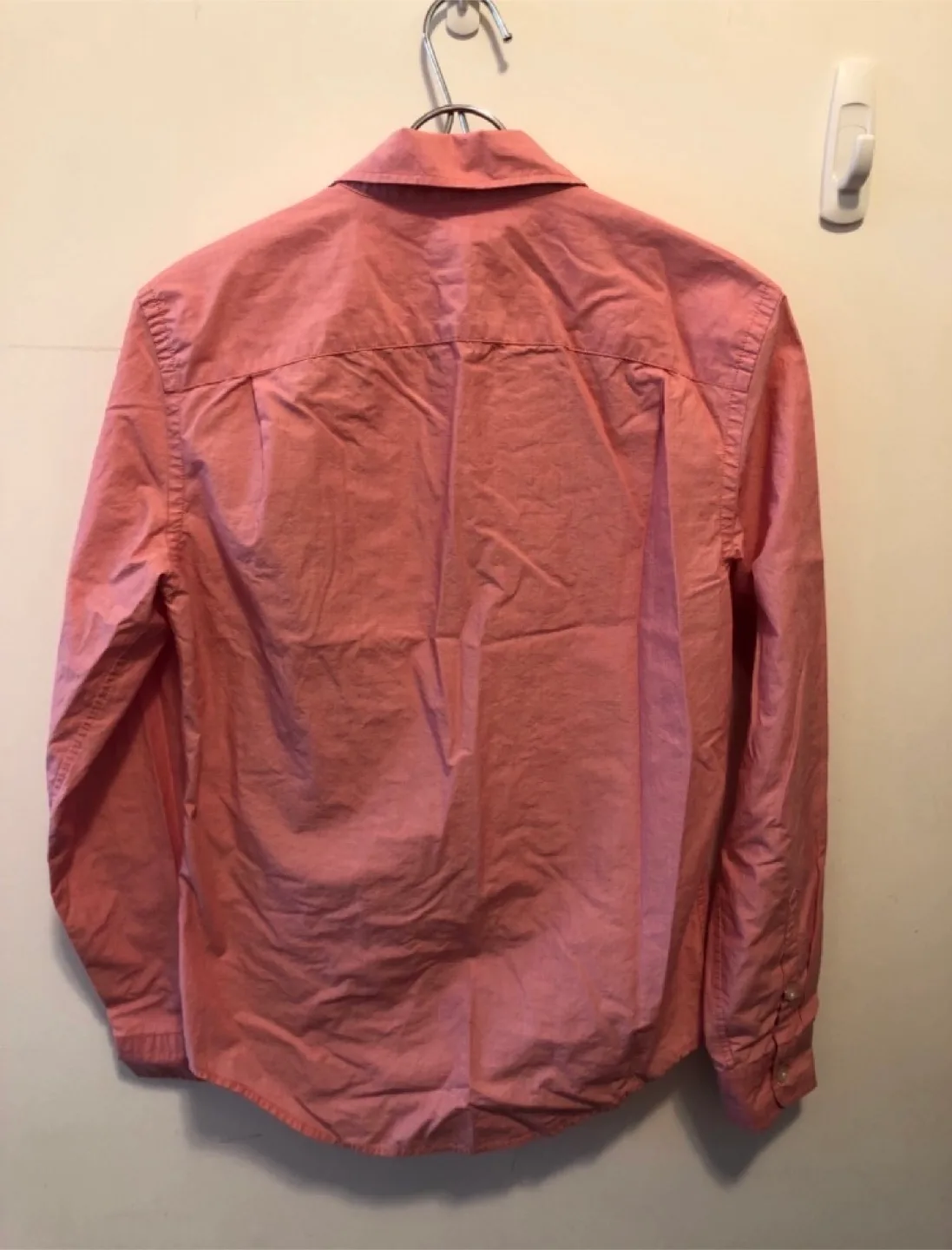 Gap Lived-In Fini Rode Pink Long Sleeve Shirt XS/TP image indicator(2)