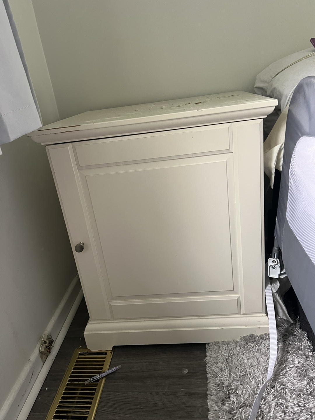 IKEA 2 White Wooden Cabinet with One Door sell both for $50