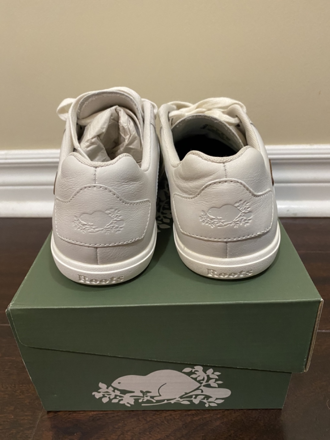 Women’s Roots Leather Sneakers - Off White - photo 3