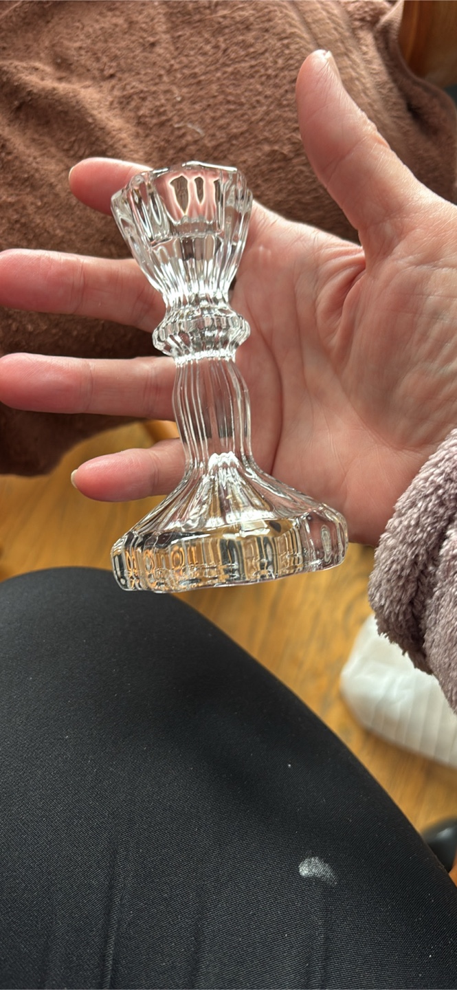 Set of 6 Elegant Glass Candle Holders - photo 2