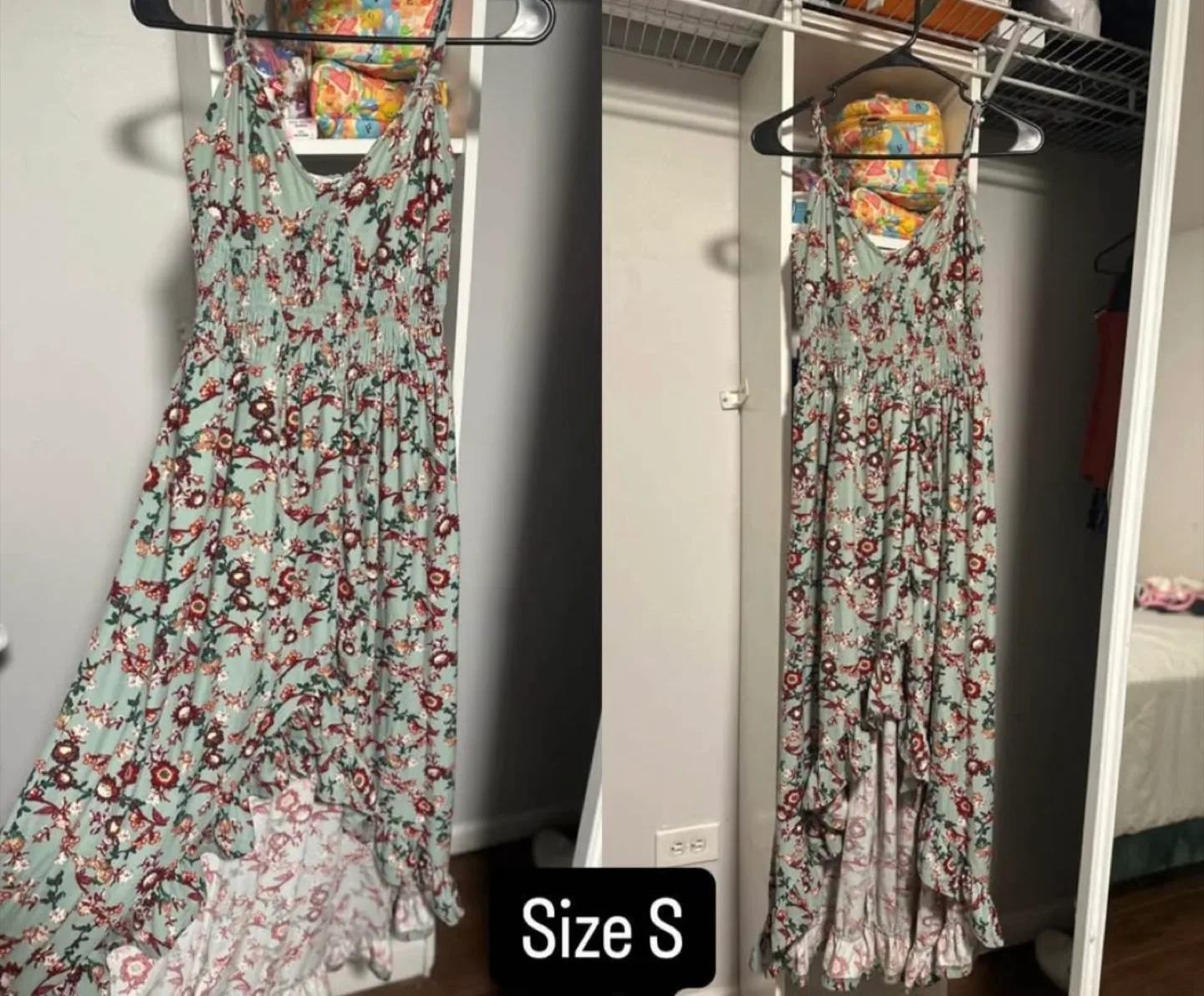 Floral High-Low Dress Size Small #freecycle thumbnail