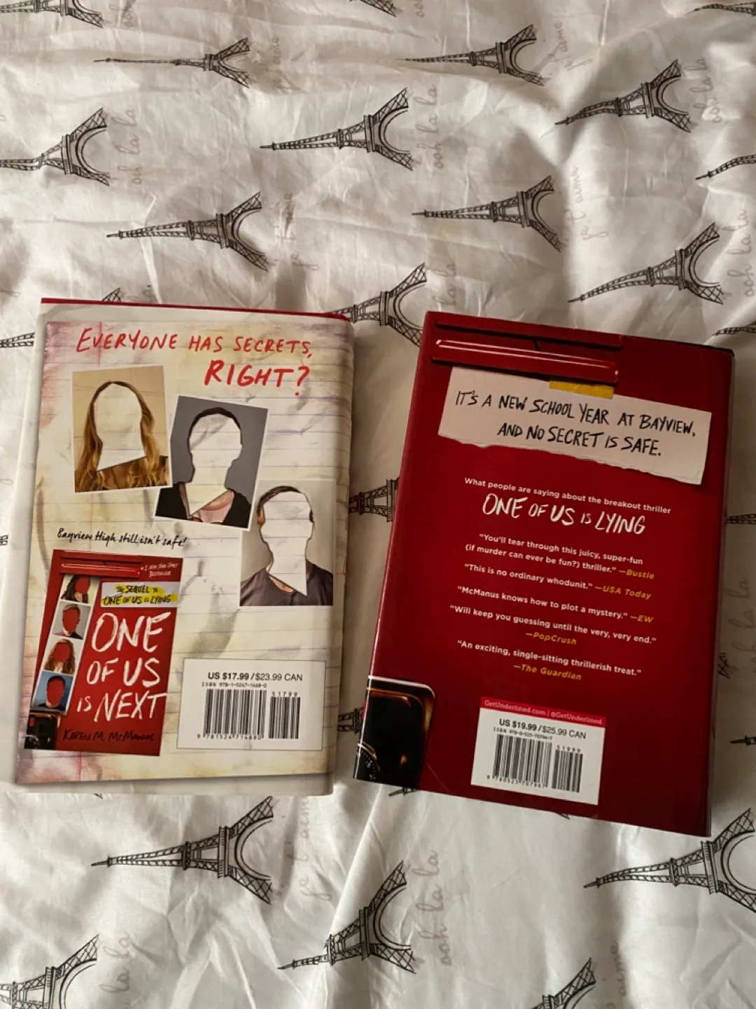 New Hardcover One of us is lying Book 1 and 2  ( 2 for $15) image indicator(2)