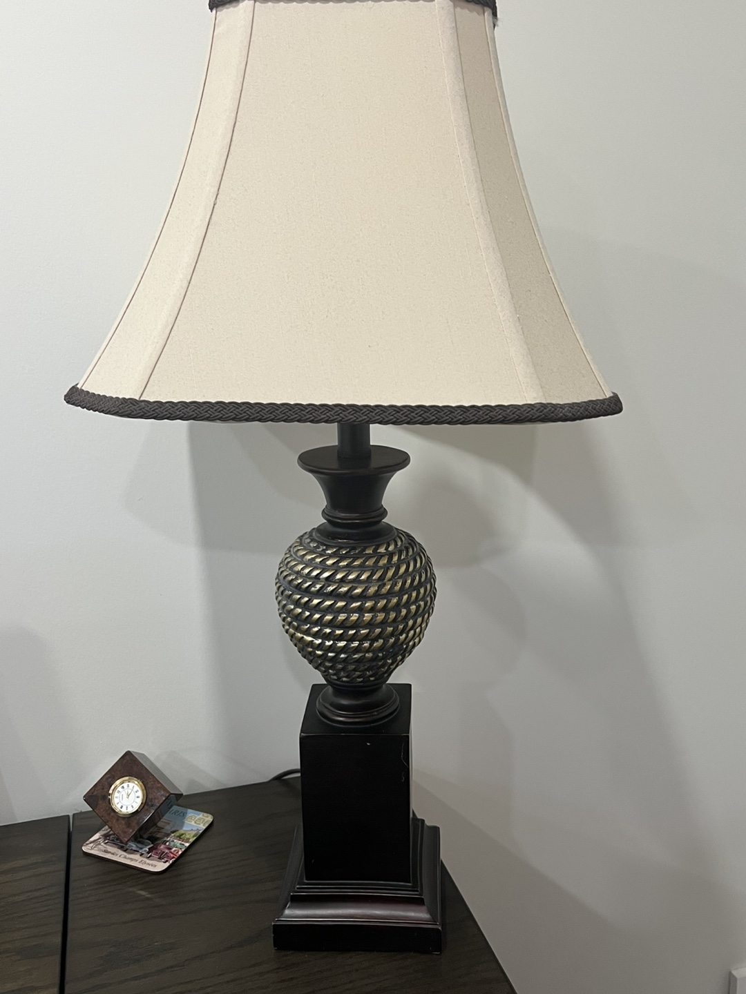 Elegant Table Lamp with Beige Shade