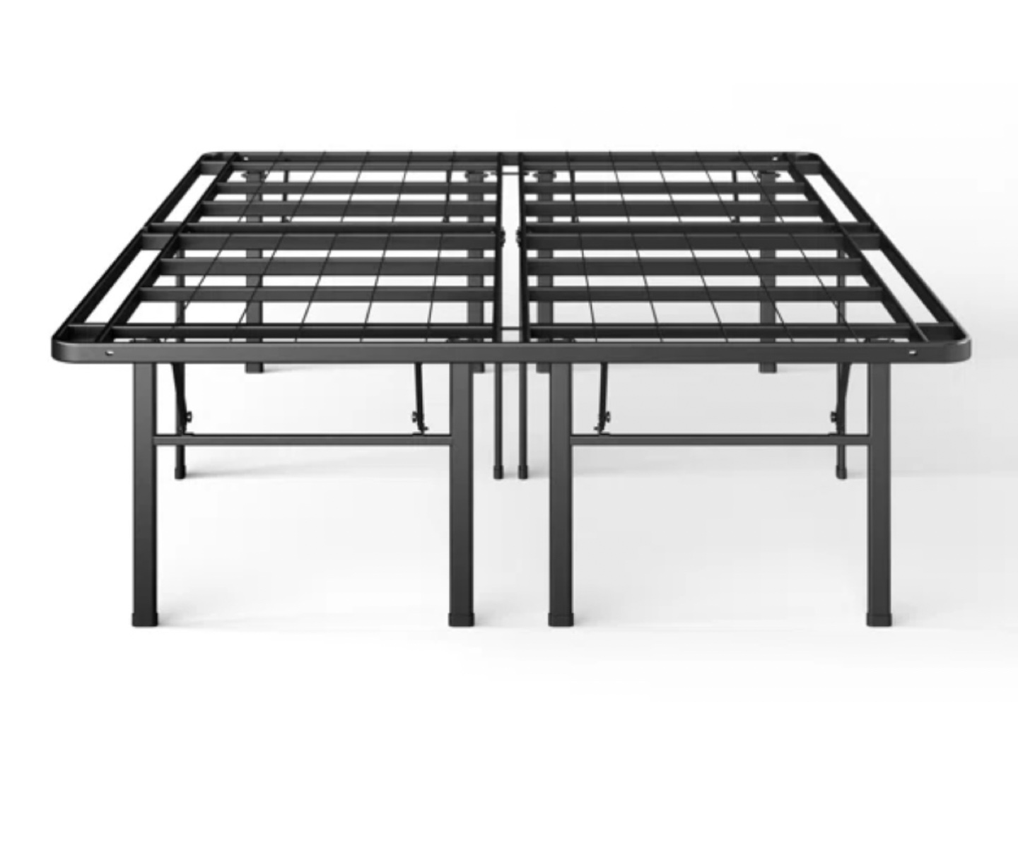 18” Queen Size Metal Bed Frame with Storage Room - photo 2