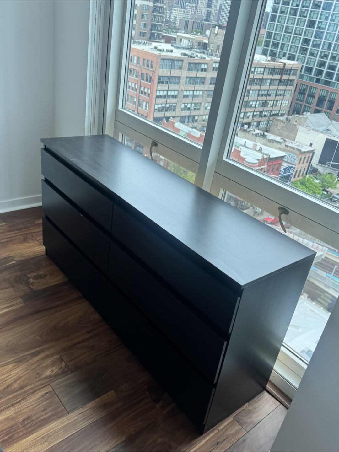 IKEA MALM 6-Drawer Dresser - Black-Brown - photo 3