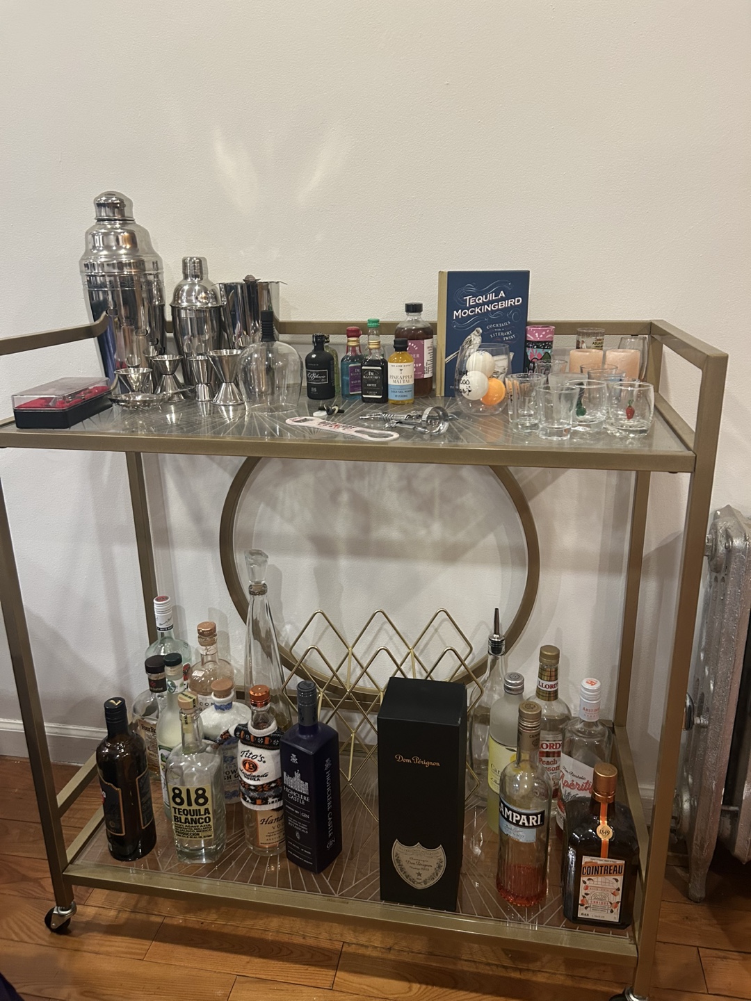 Gold Bar Cart