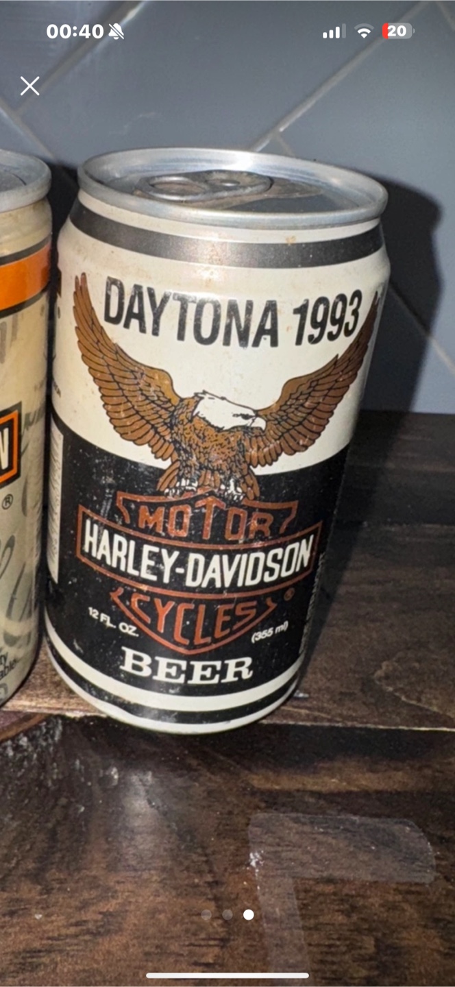 #freecycle Vintage Harley-Davidson Daytona Beer Cans Collection - photo 4