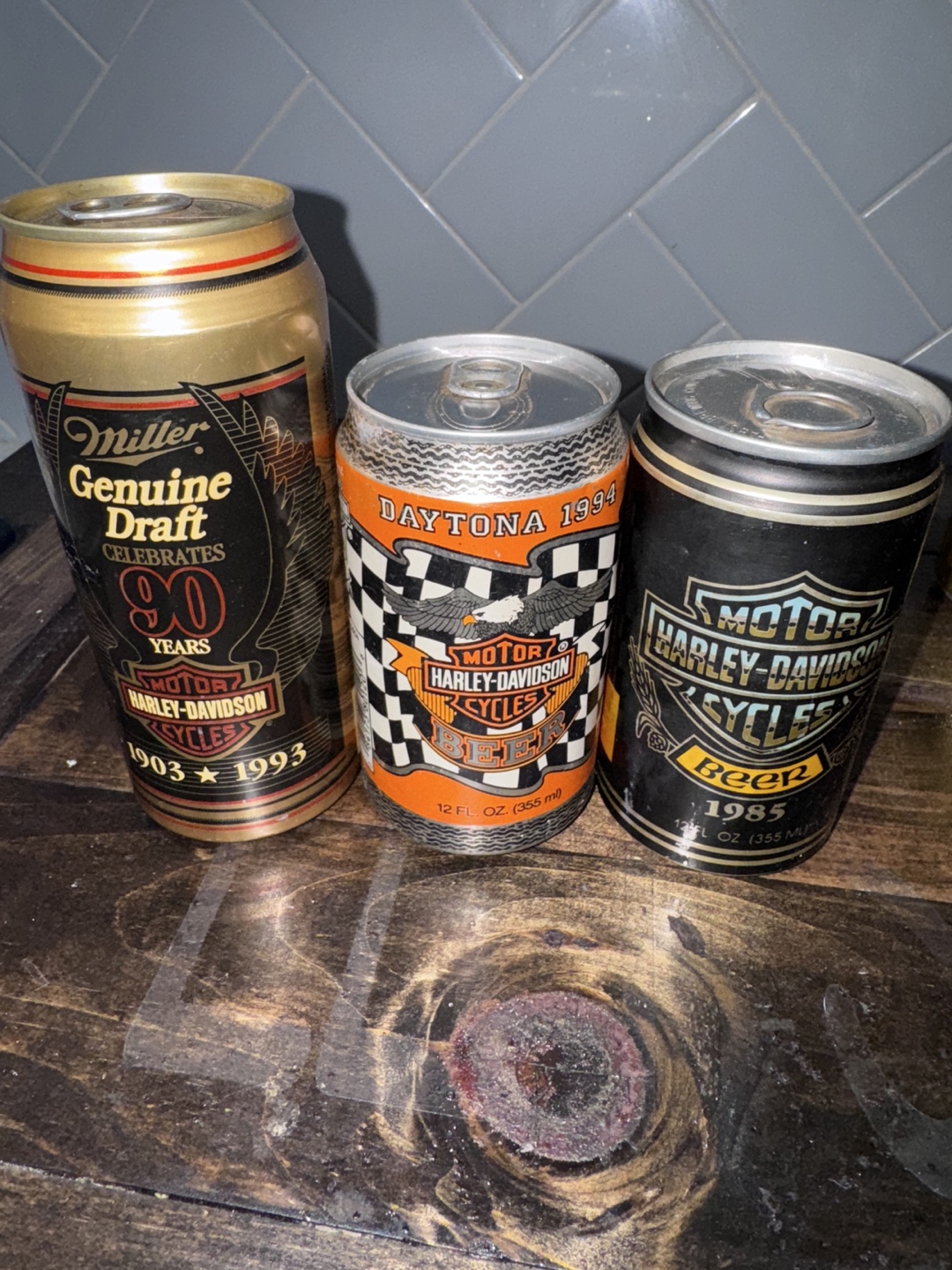 #freecycle Vintage Harley-Davidson Daytona Beer Cans Collection - photo 3