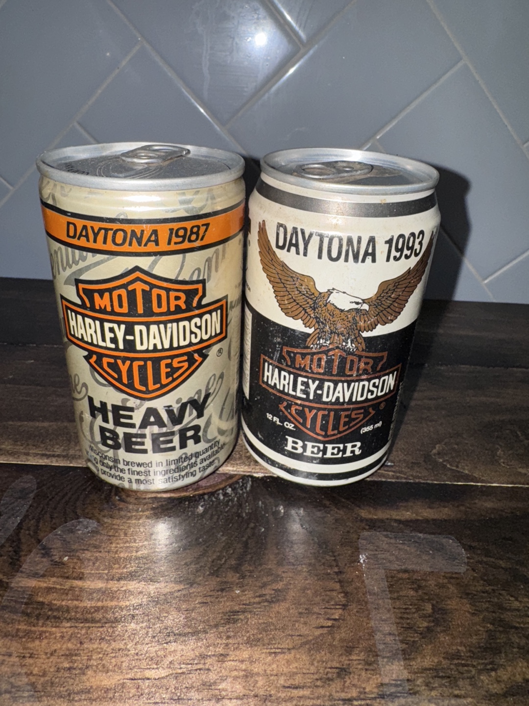 #freecycle Vintage Harley-Davidson Daytona Beer Cans Collection - photo 2