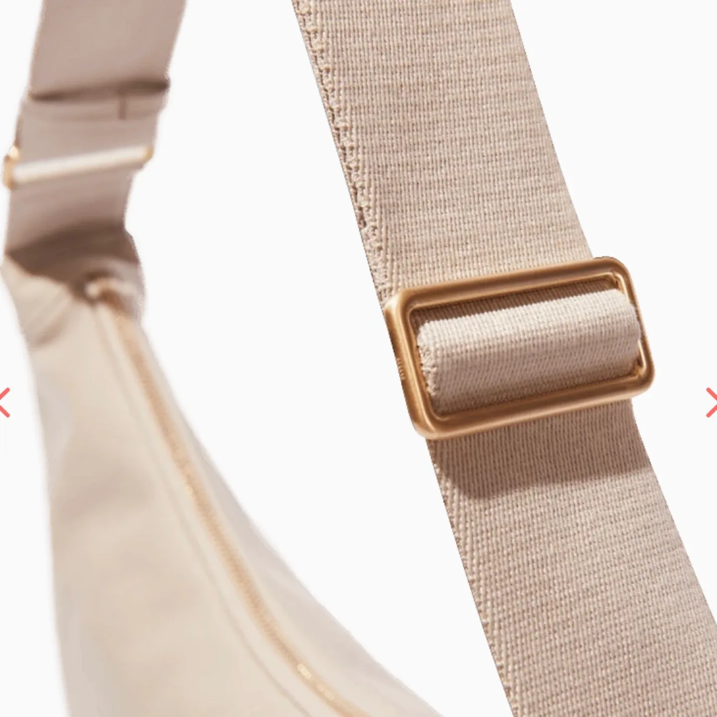 Brand New JULY Everyday Crescent Bag - Beige image indicator(2)