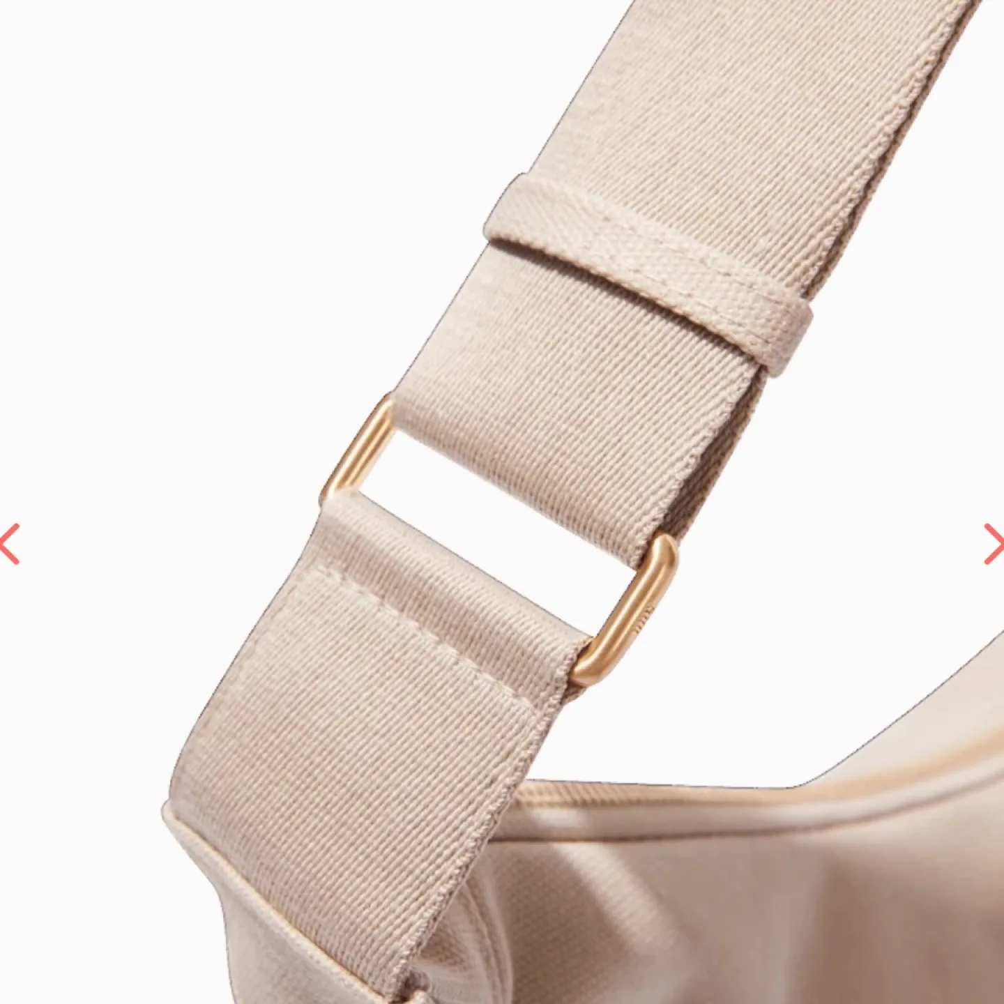 Brand New JULY Everyday Crescent Bag - Beige image indicator(3)