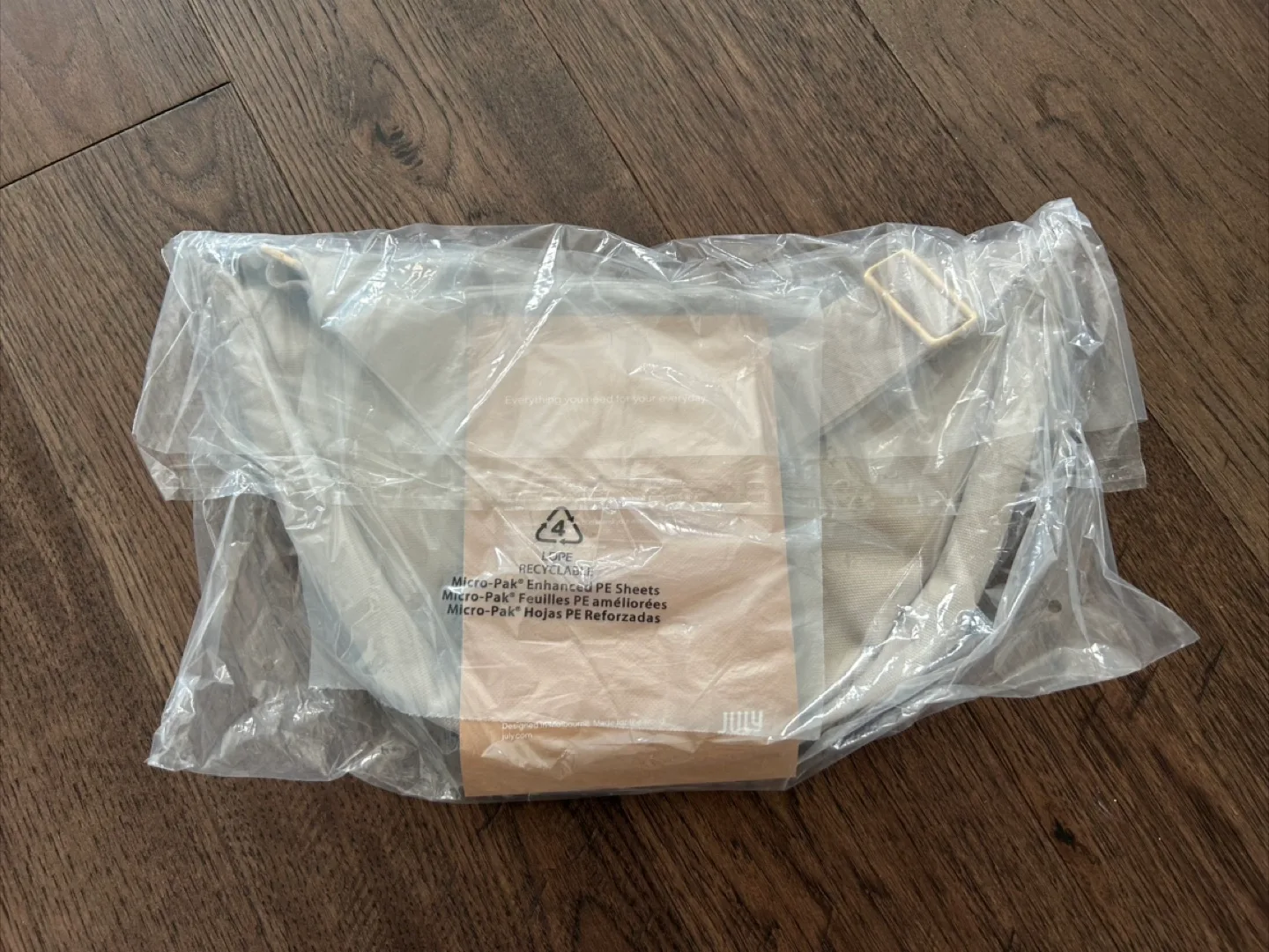 Brand New JULY Everyday Crescent Bag - Beige image indicator(7)