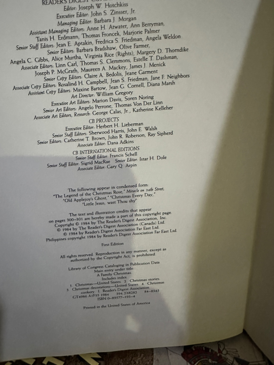 Vintage Reader's Digest A Family Christmas Book - photo 3