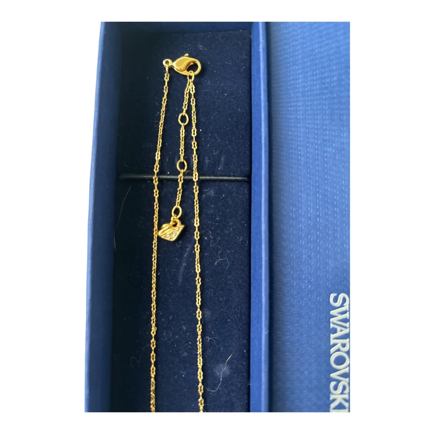 Swarovski Gold-Tone Double Heart Necklace image indicator(4)