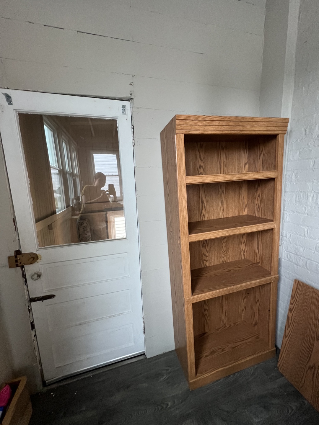 Oak Wood Bookcase - photo 2