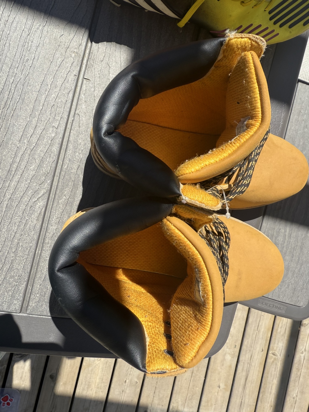 #freecycle Kids' Yellow Boots Size 8 - photo 5
