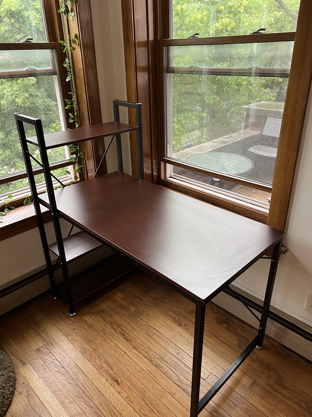 Computer Desk with Bookshelf