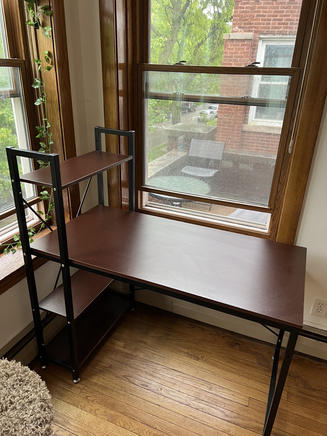 Computer Desk with Bookshelf - photo 2