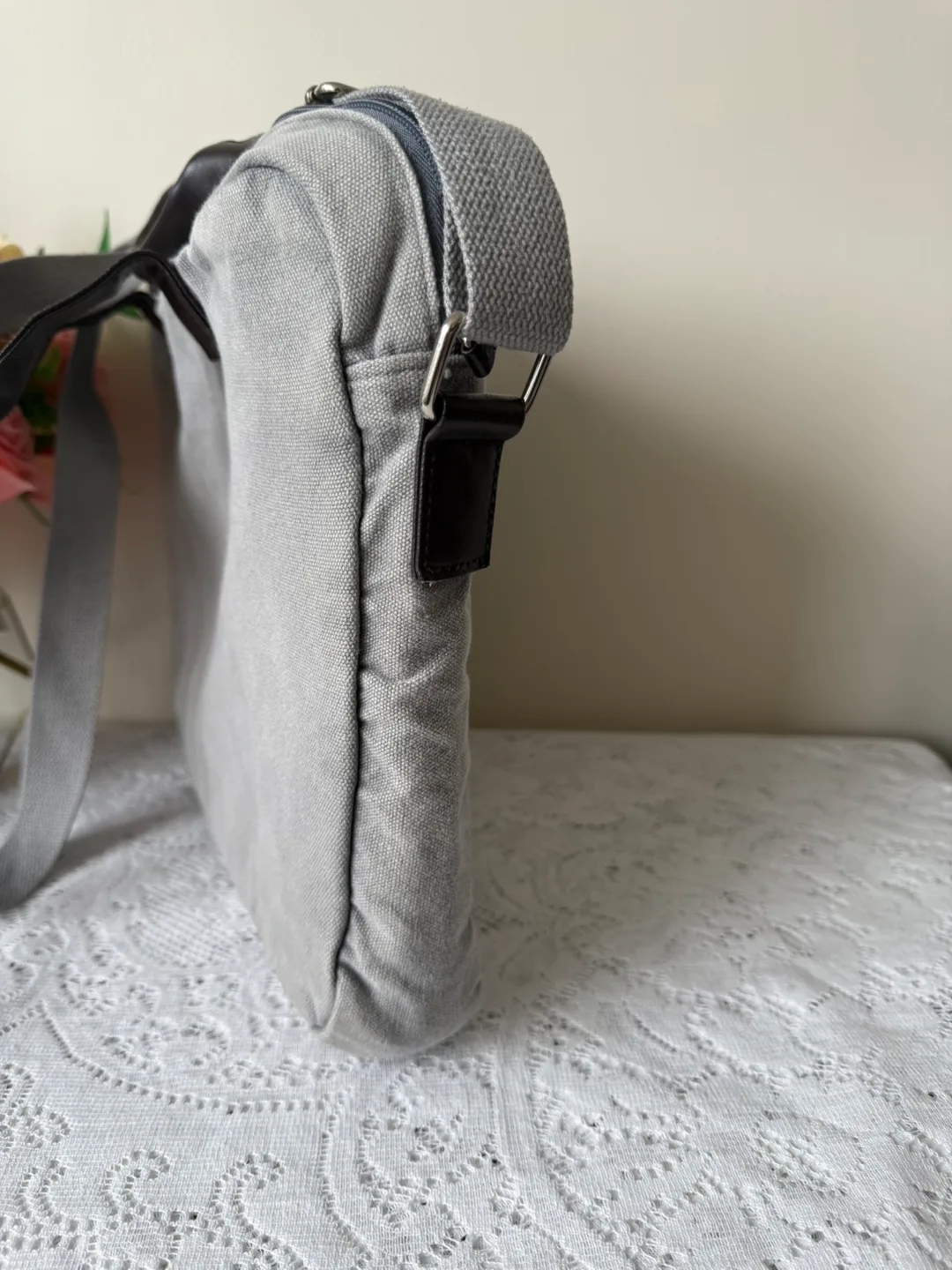 Calvin Klein Canvas Messenger Bag (Good condition) image indicator(7)