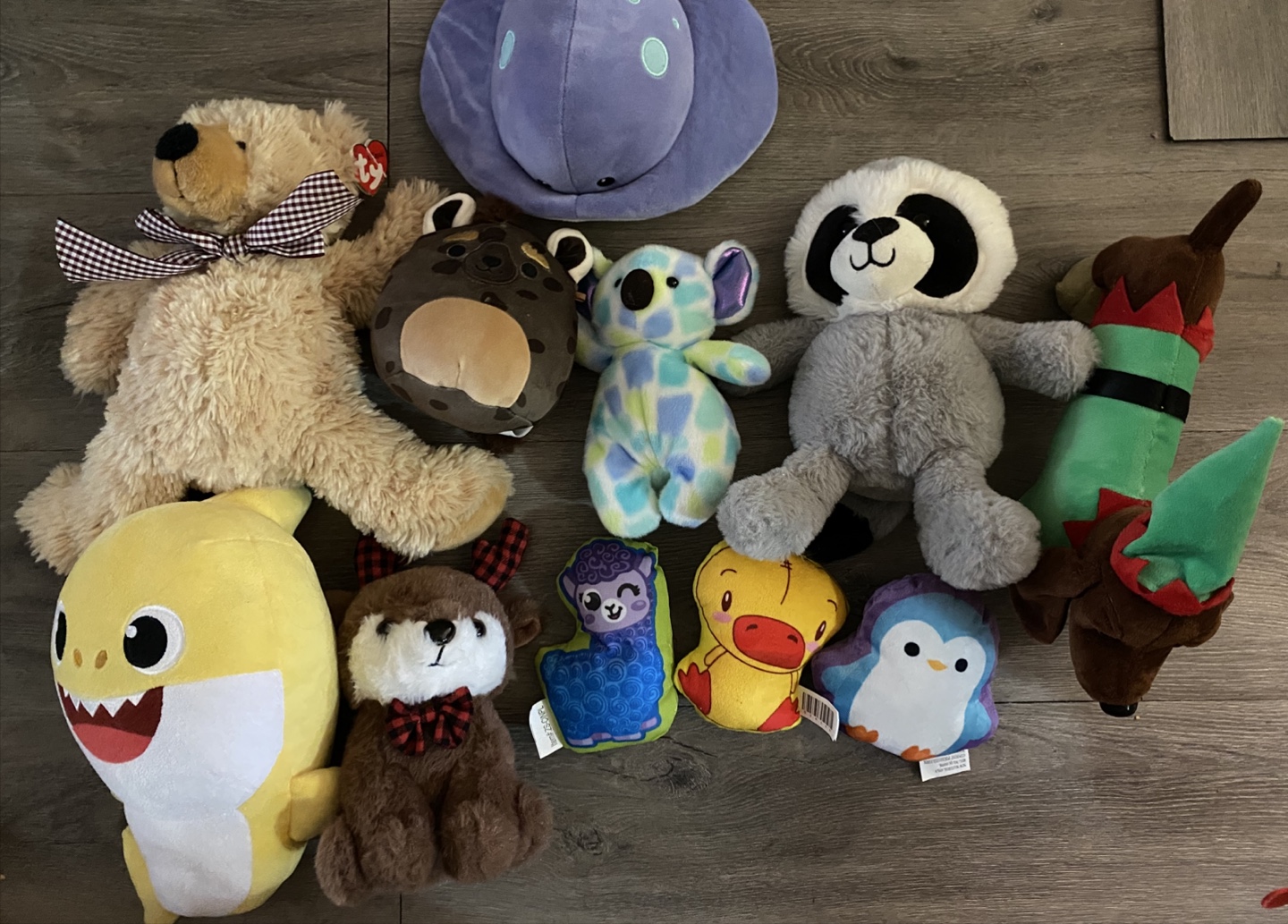 Large Lot of Plush Toys