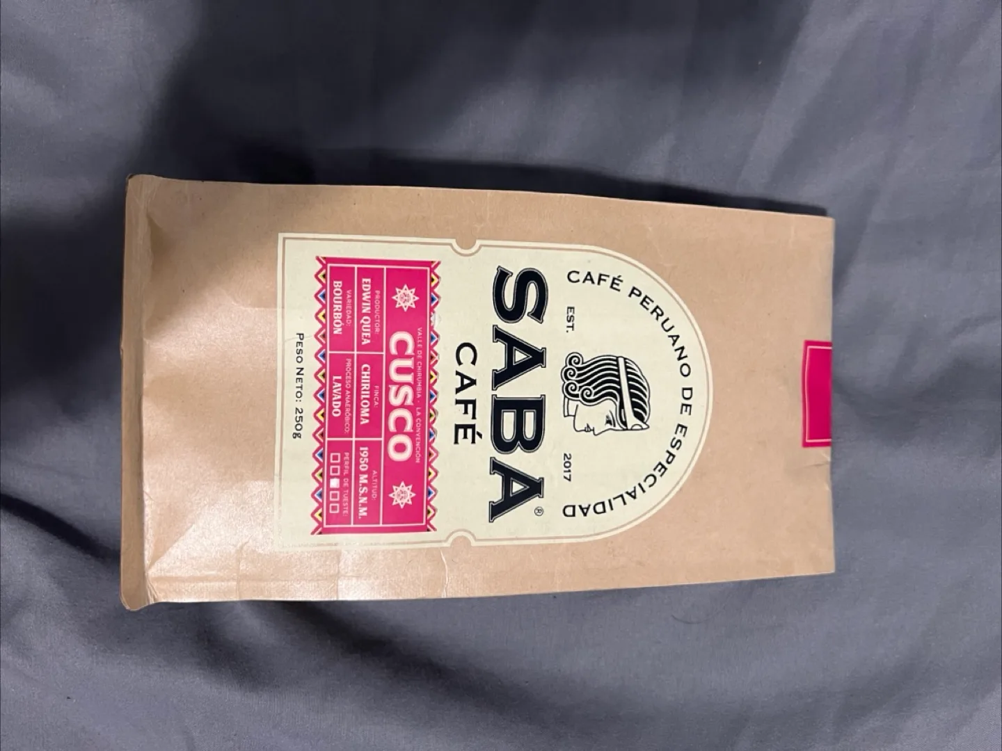 Saba Cafe Cusco Peruvian Coffee - 250g Bag thumbnail