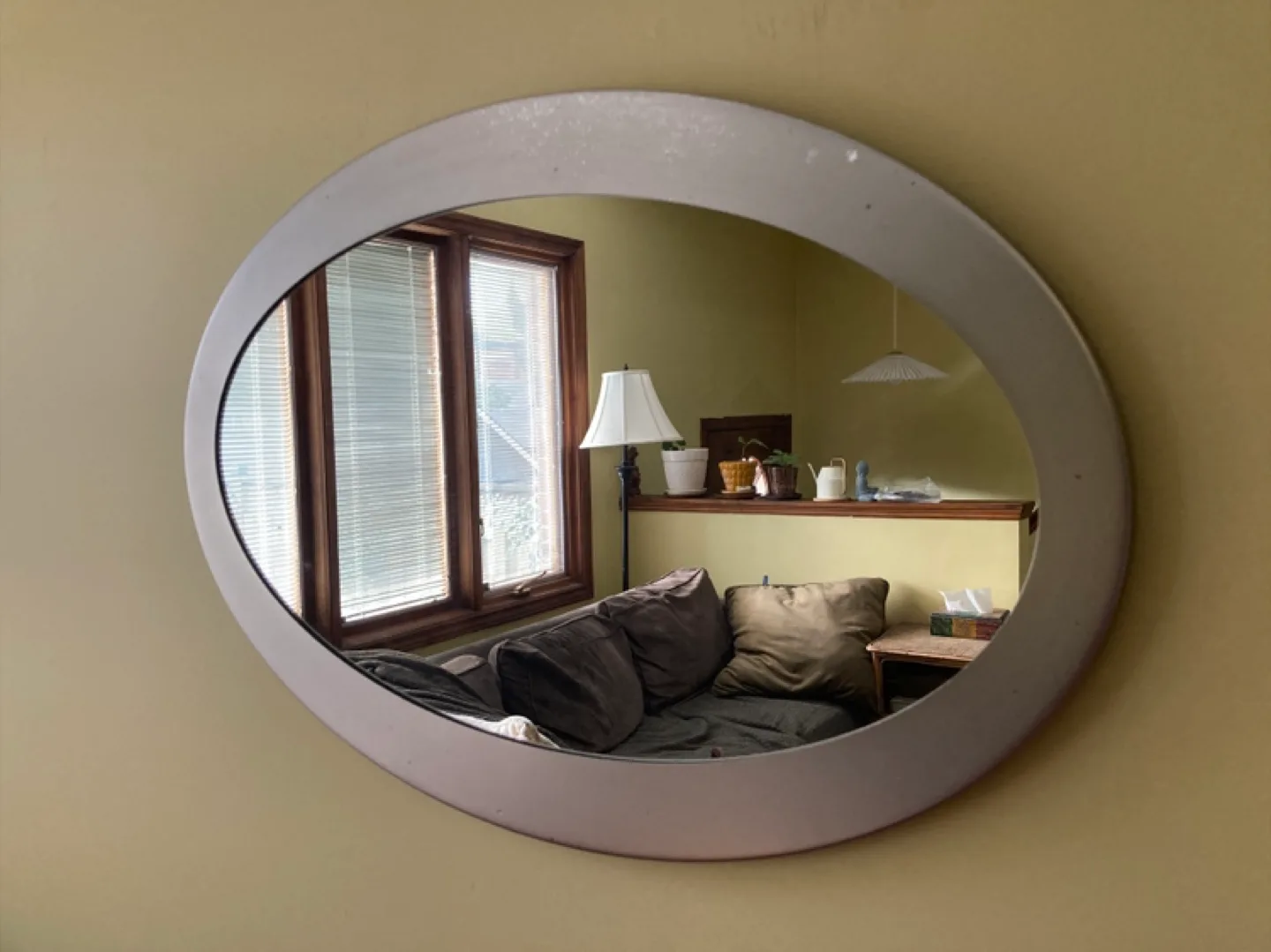 #Freecycle Oval Wall Mirror with Silver Frame thumbnail