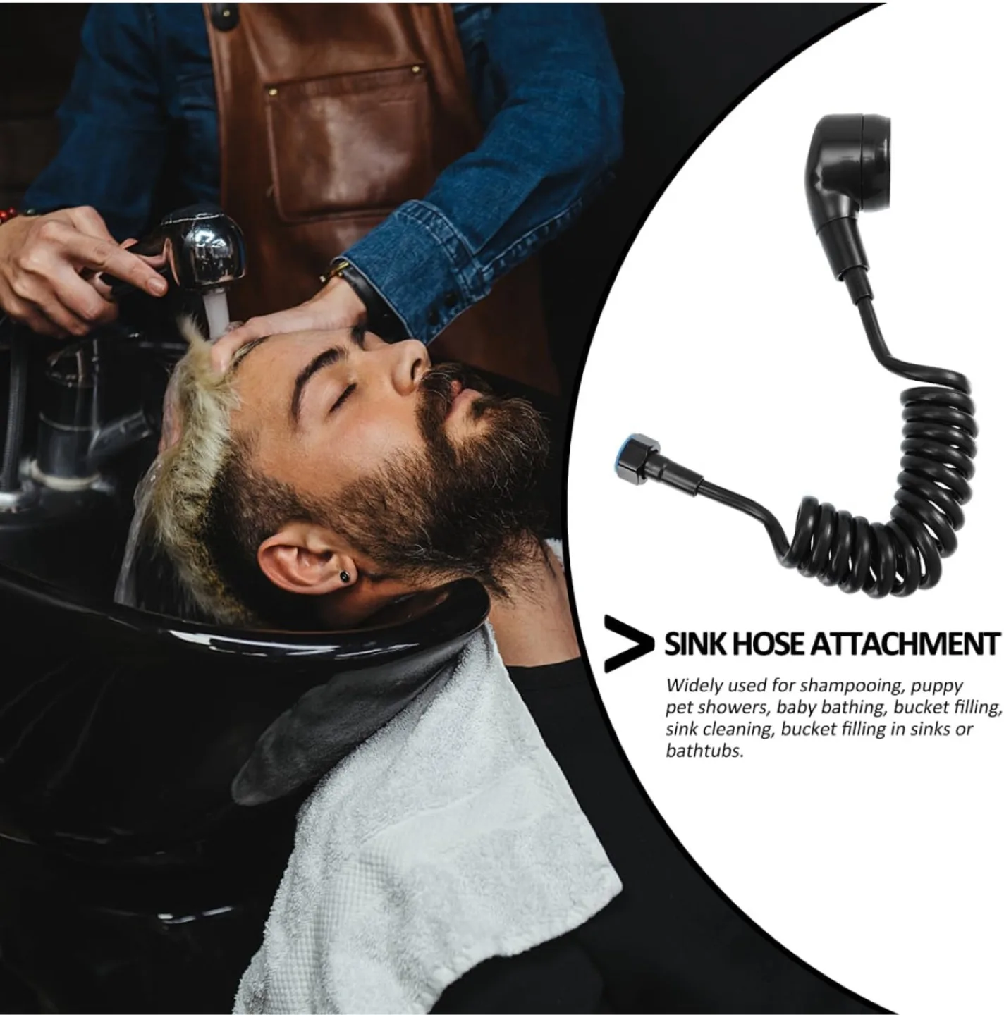 Black Sink Sprayer Hose Attachment thumbnail