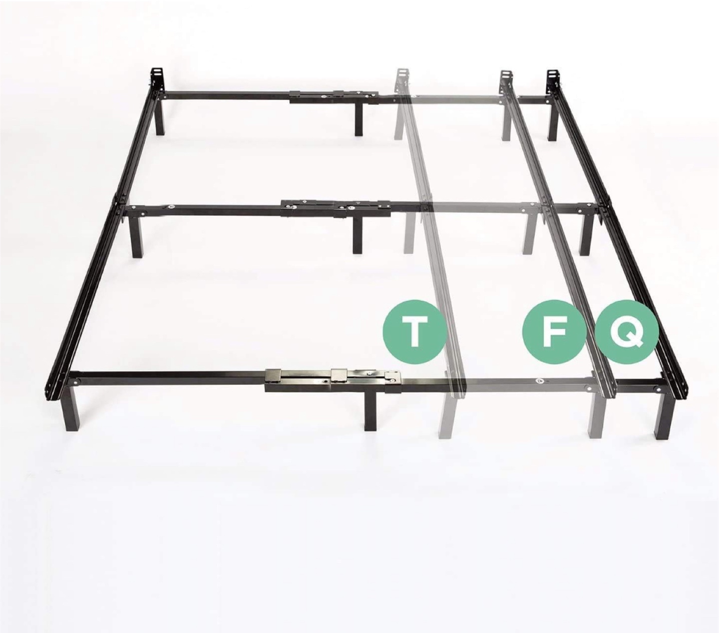 Zinus Adjustable Bed Frame, Twin to Queen
