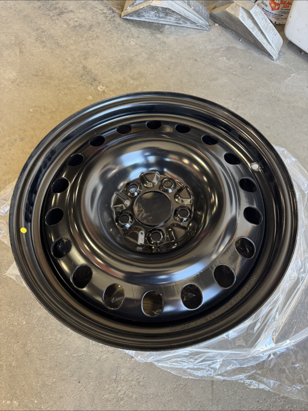 17" Black Steel Wheel - DTD OEM+