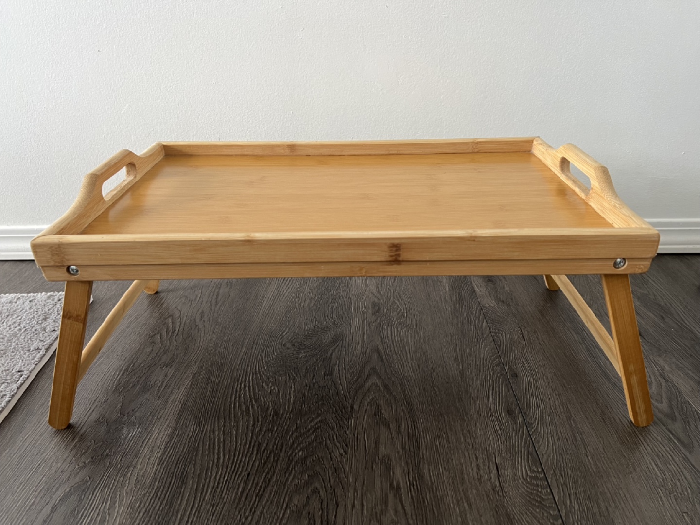 Bamboo lap top tray table