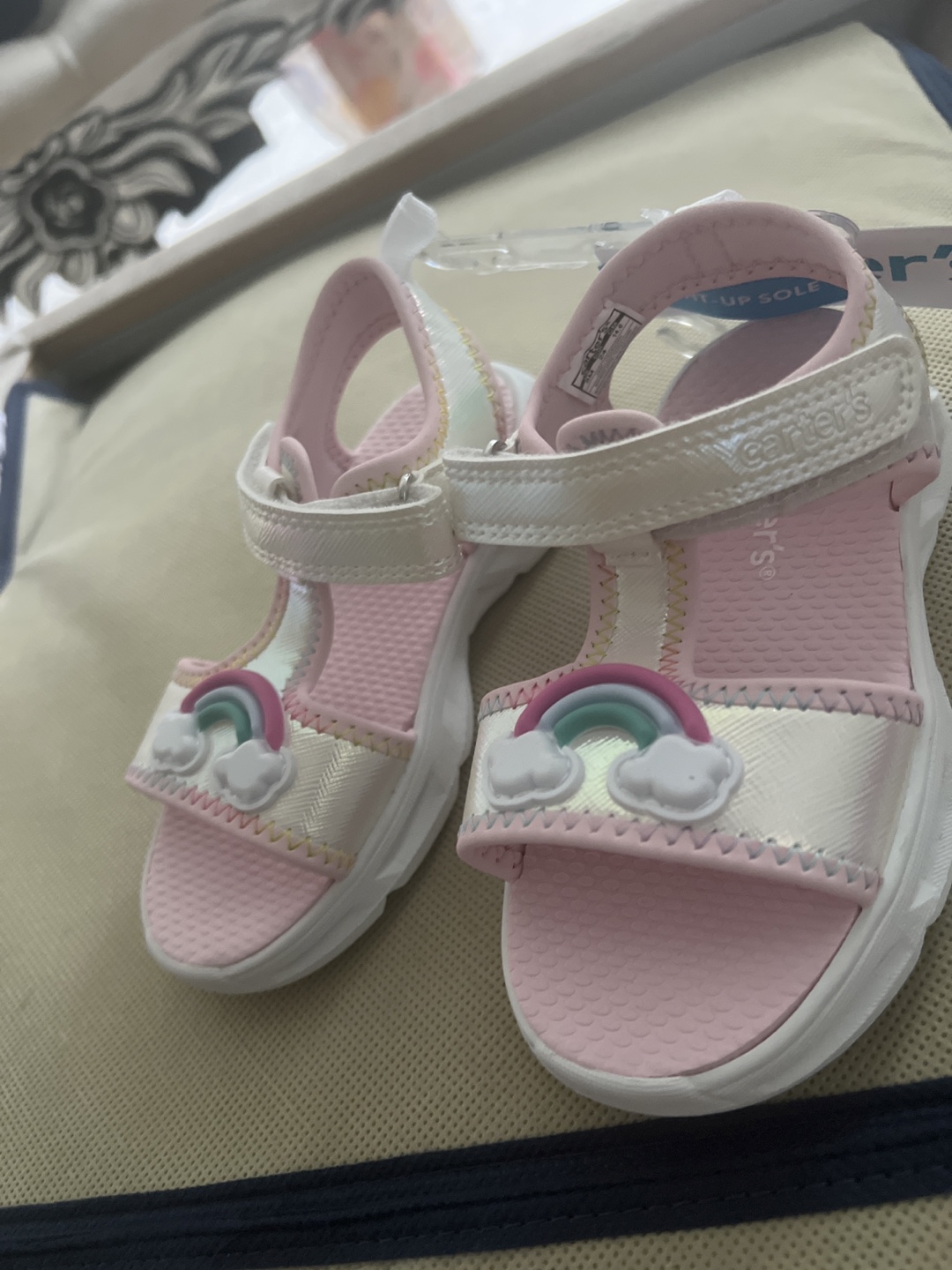 Carter's Girls' Size 8 Rainbow Sandals