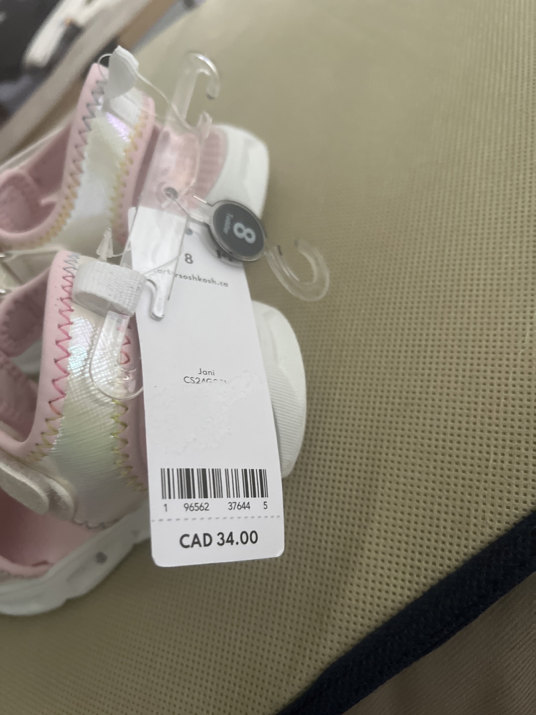 Carter's Girls' Size 8 Rainbow Sandals - photo 2
