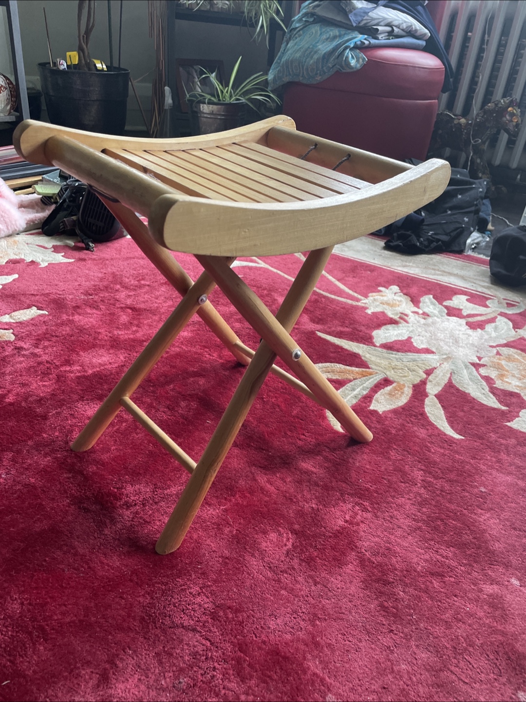 Wooden Folding Stool