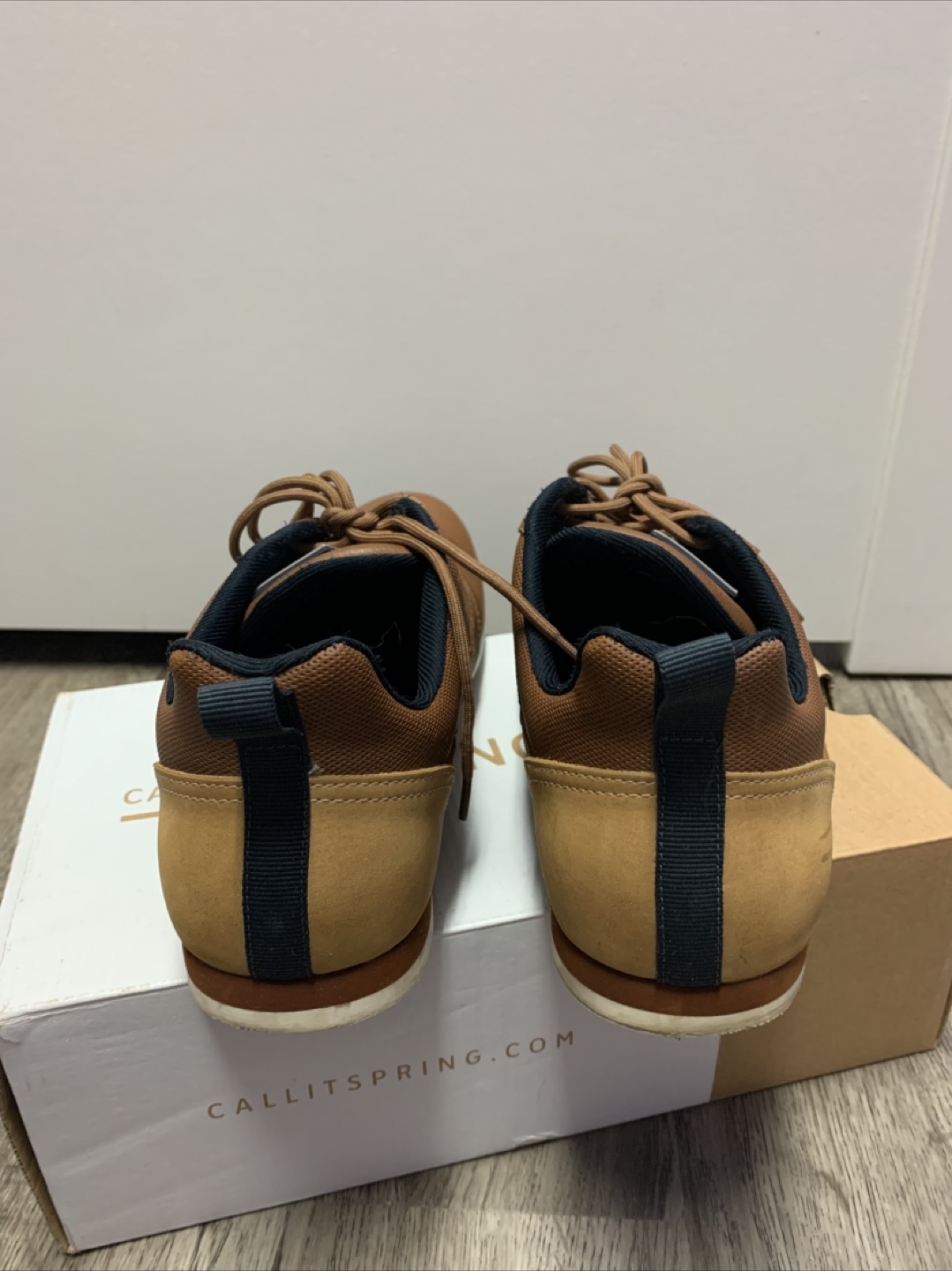 Men's Aldo Brown Leather Low-Top Sneakers - Size 9 - photo 2